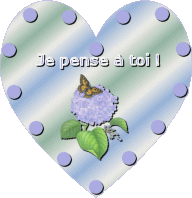 Gif animé je pense à toi coeur